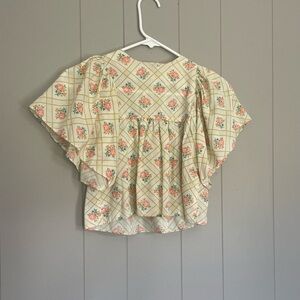 Vintage 60s Floral Women's crop Top